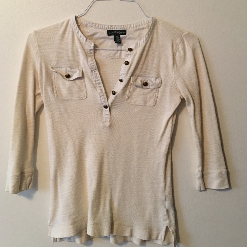 Ralph Lauren 3/4 sleeve shirt