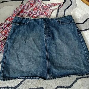 J crew denim skirt