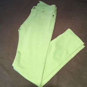 Pale green jeggings! Super stretchy and comfy