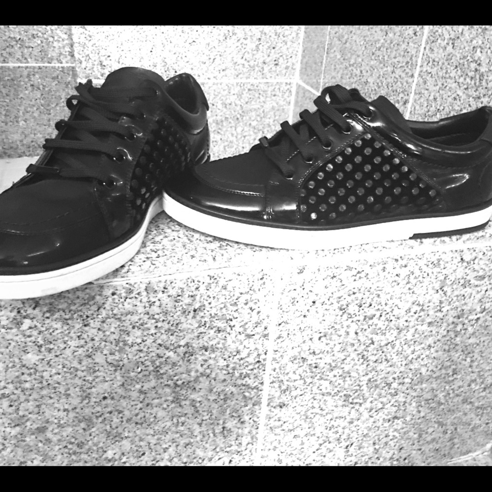 Jimmy Choo black low top shoes W/ carrying bag