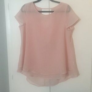 Blush pink blouse