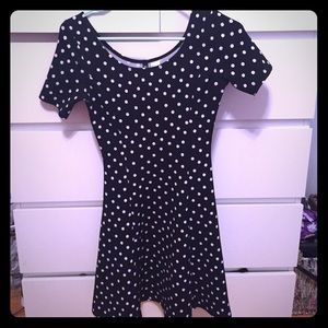 H&M Stretchy Polka Dot Fit and Flare