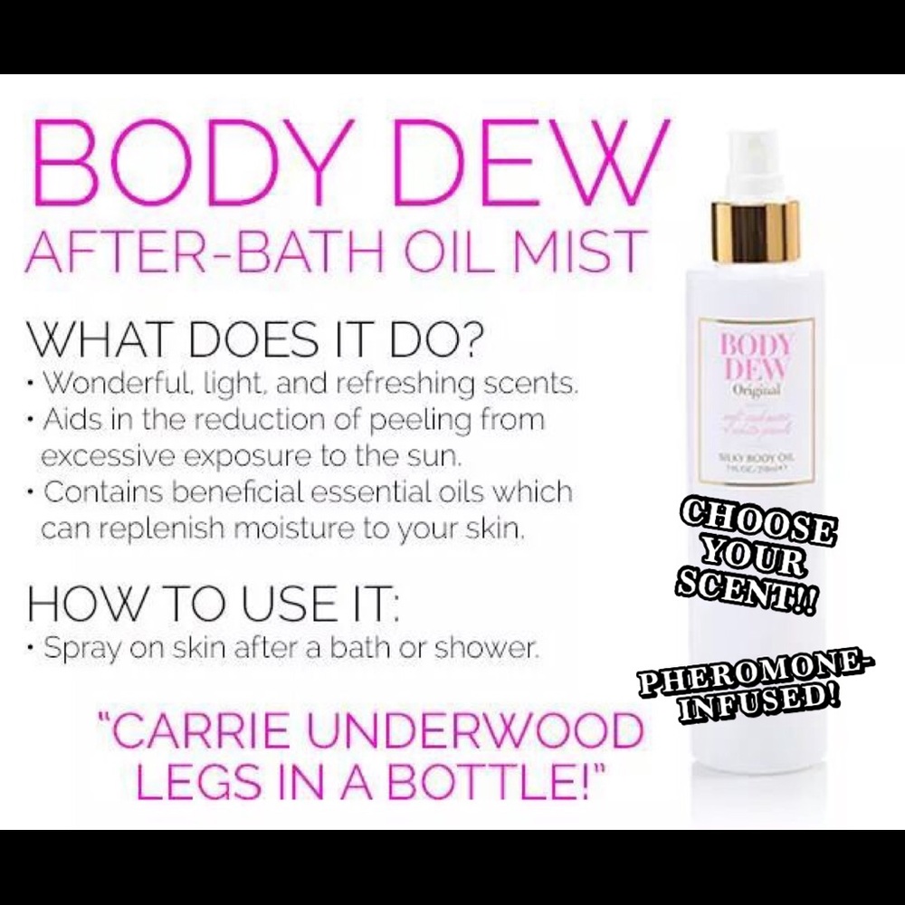 🆕 BODY DEW- by Pure Romance- After-bath oil mist.
