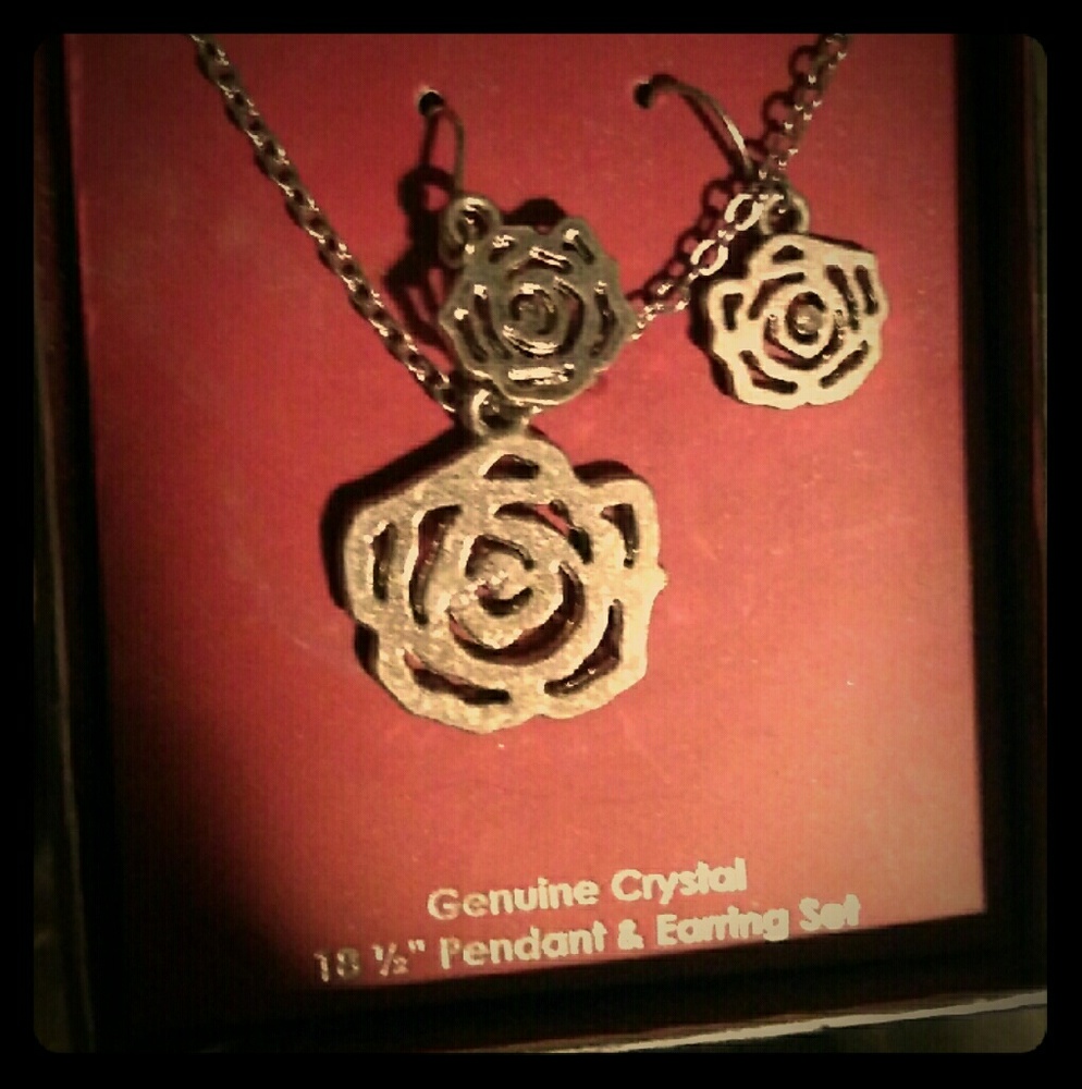 Necklace and earrings