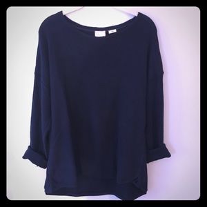 Anthropologie navy pullover