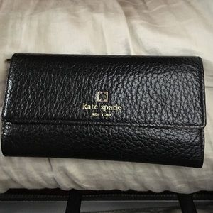 Kate Spade Black Cobble Hill Wallet