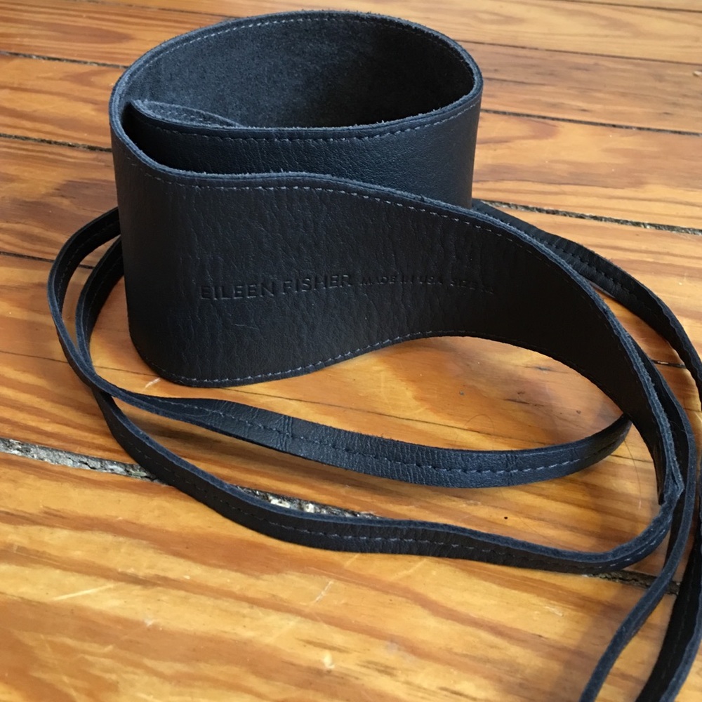 Eileen Fisher Reversible Obi Wrap Belt sz xs