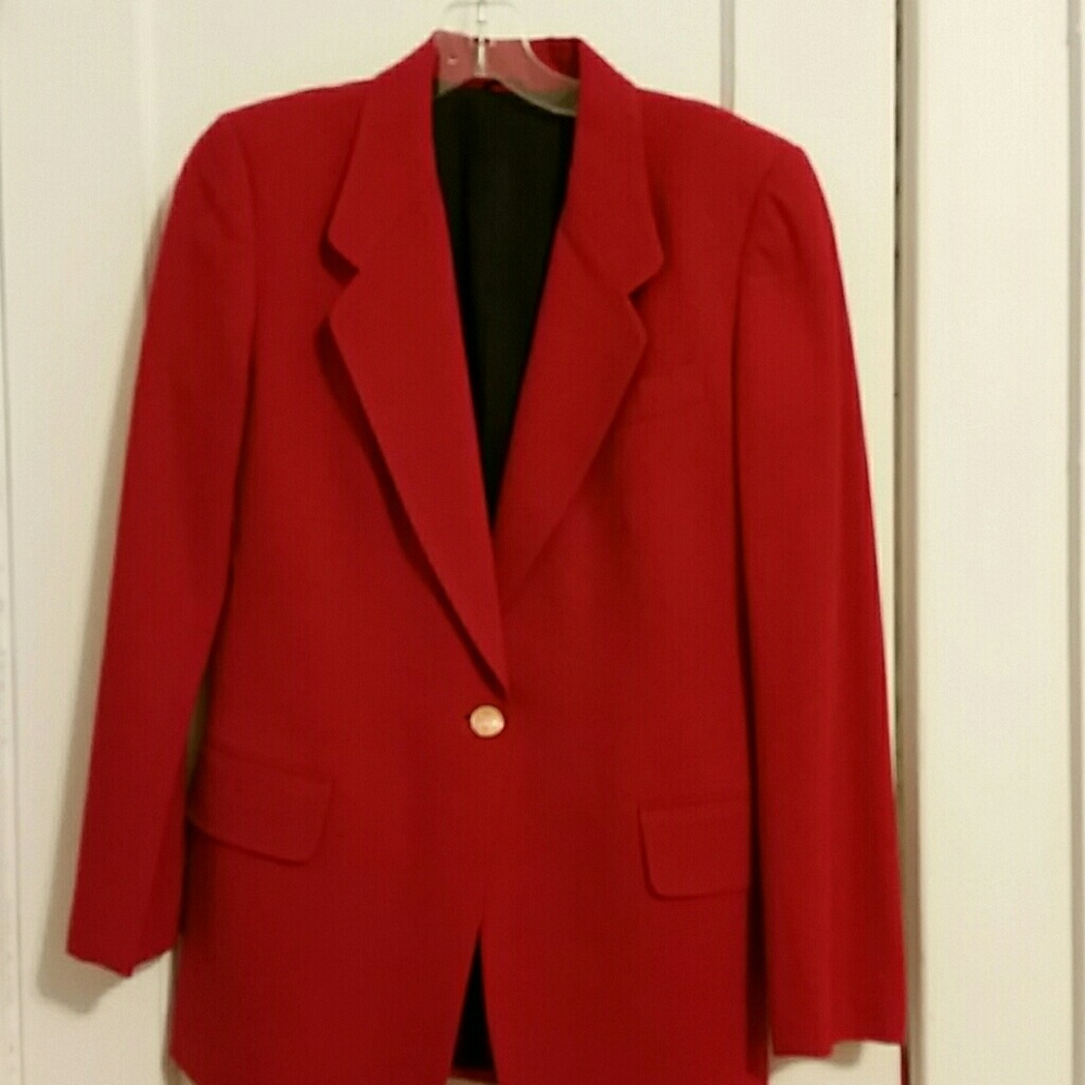 Red blazer
