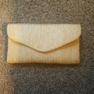 Oversize Woven Straw Clutch
