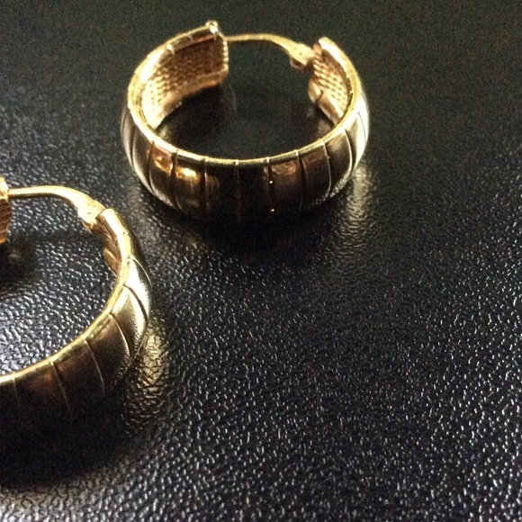 Sterling Silver | 18k Gold Bonded Hoops - Picture 3 of 5