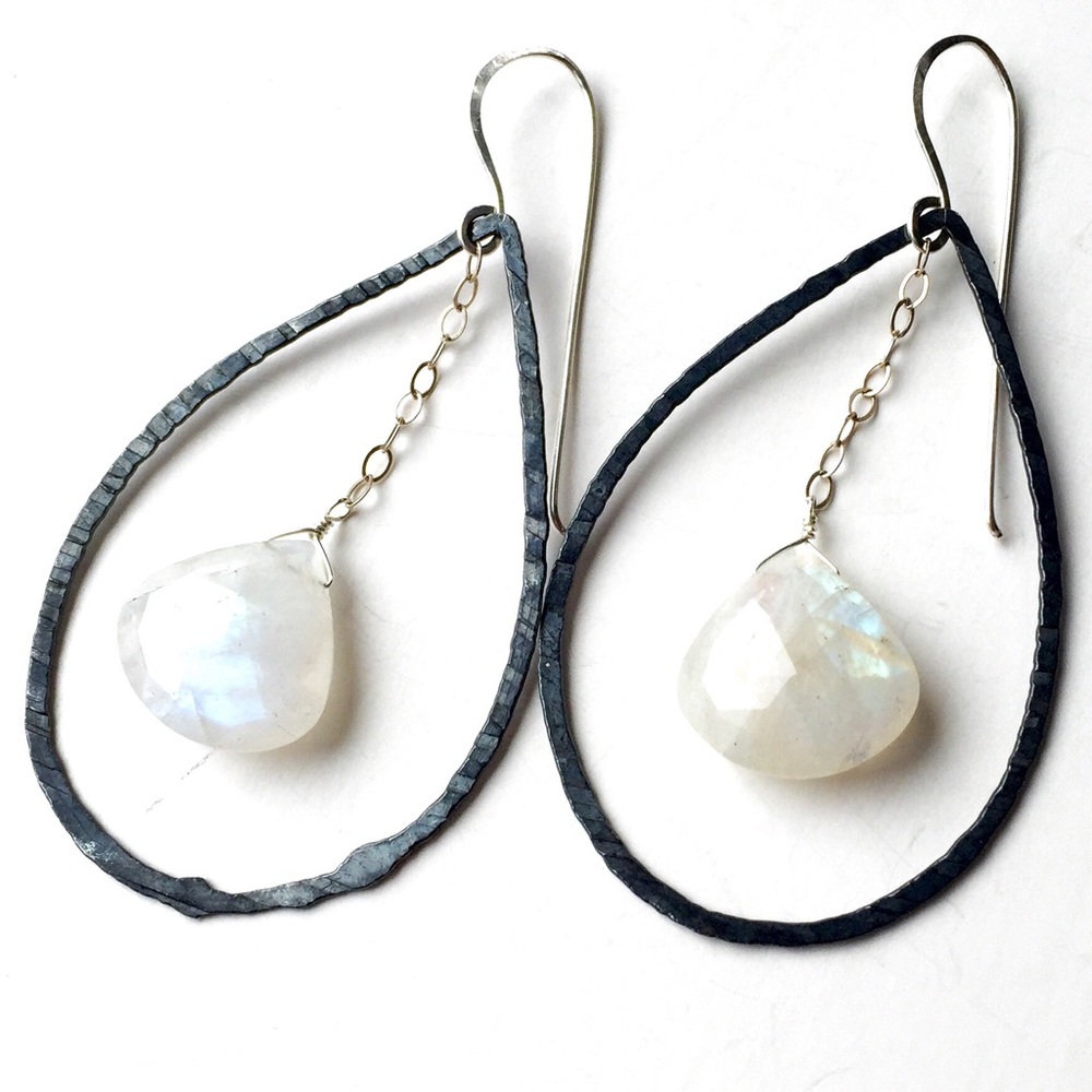 🌈HP✨Moonstone & Sterling necklace, artisan made