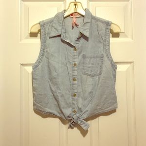 Denim Crop Top