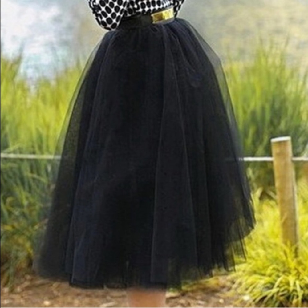 Black Tulle Skirt