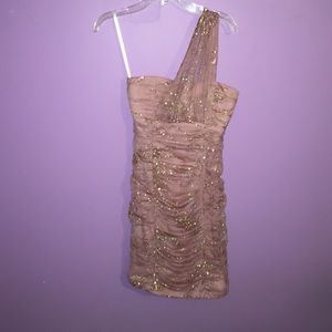 Pink and Gold Cocktail Dress