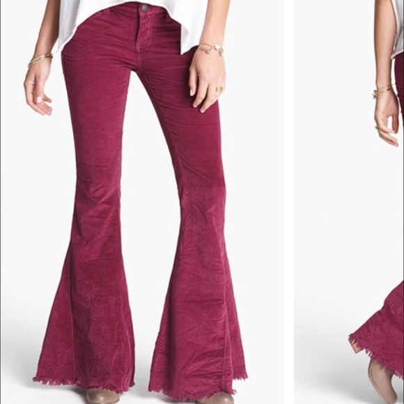 Free People Pants - Free People Super Flare Corduroy Pants NWOT
