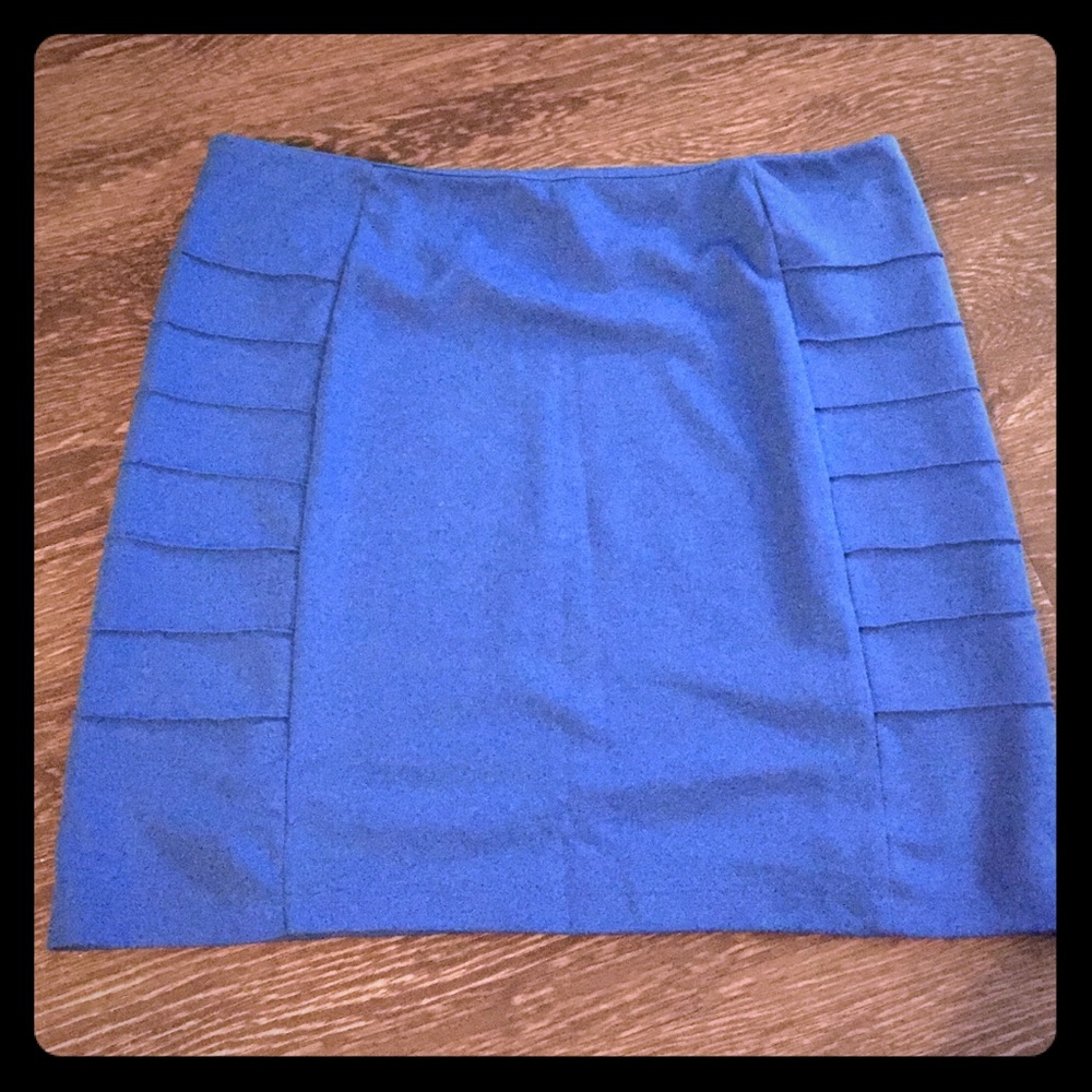 Blue mini skirt