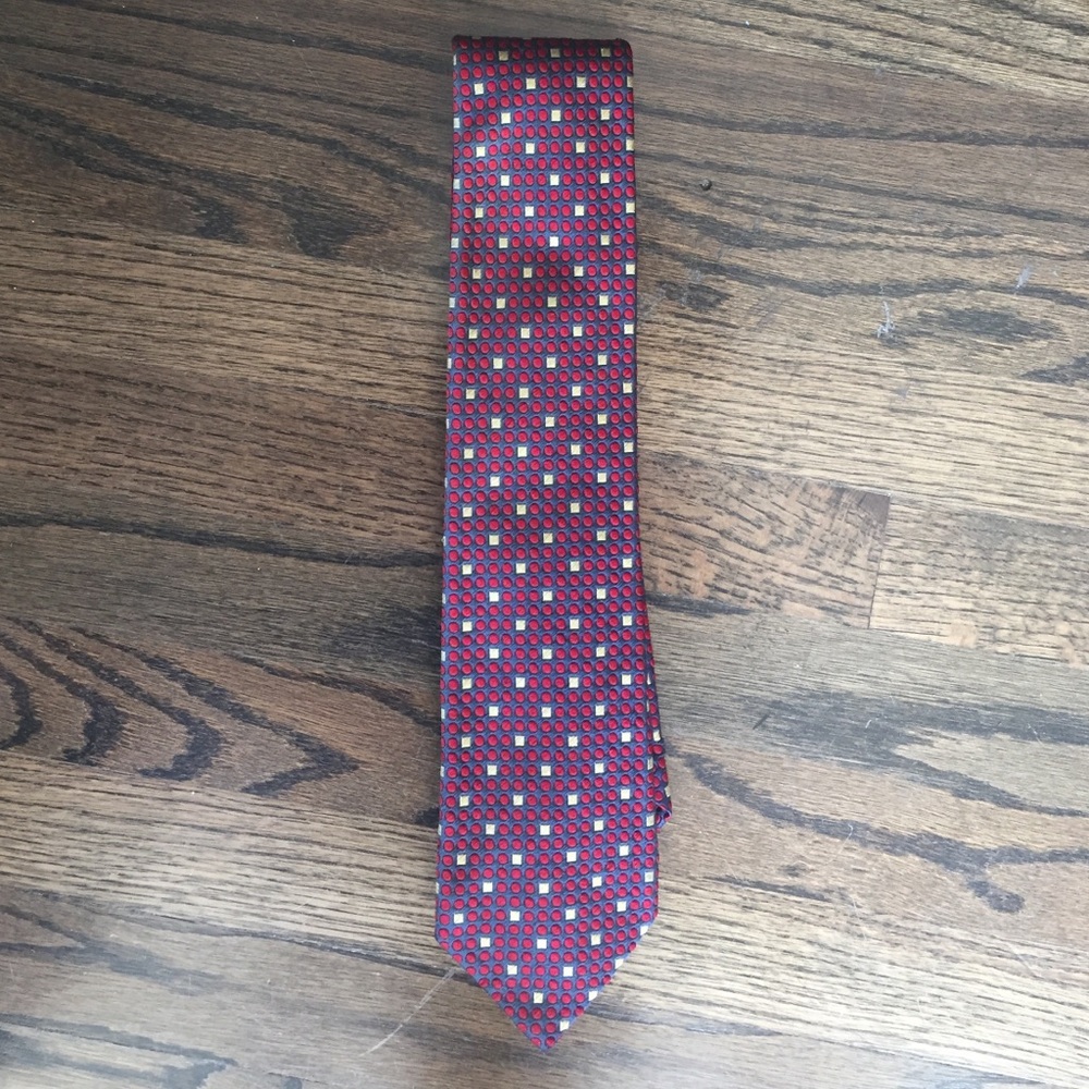 Hilditch & Key for Saks Red Silk Tie