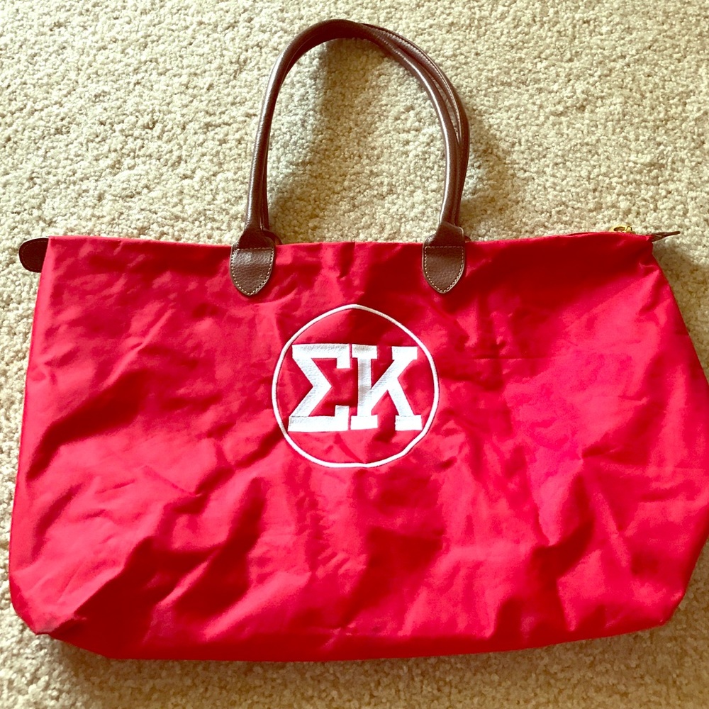Red sigma kappa bag