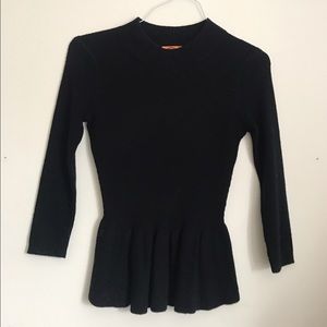 Tory Burch Peplum Wool Sweater
