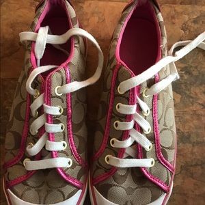 Pink Coach Barrett Sneakers Size 9