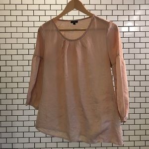 Gold Silky Flowy Blouse