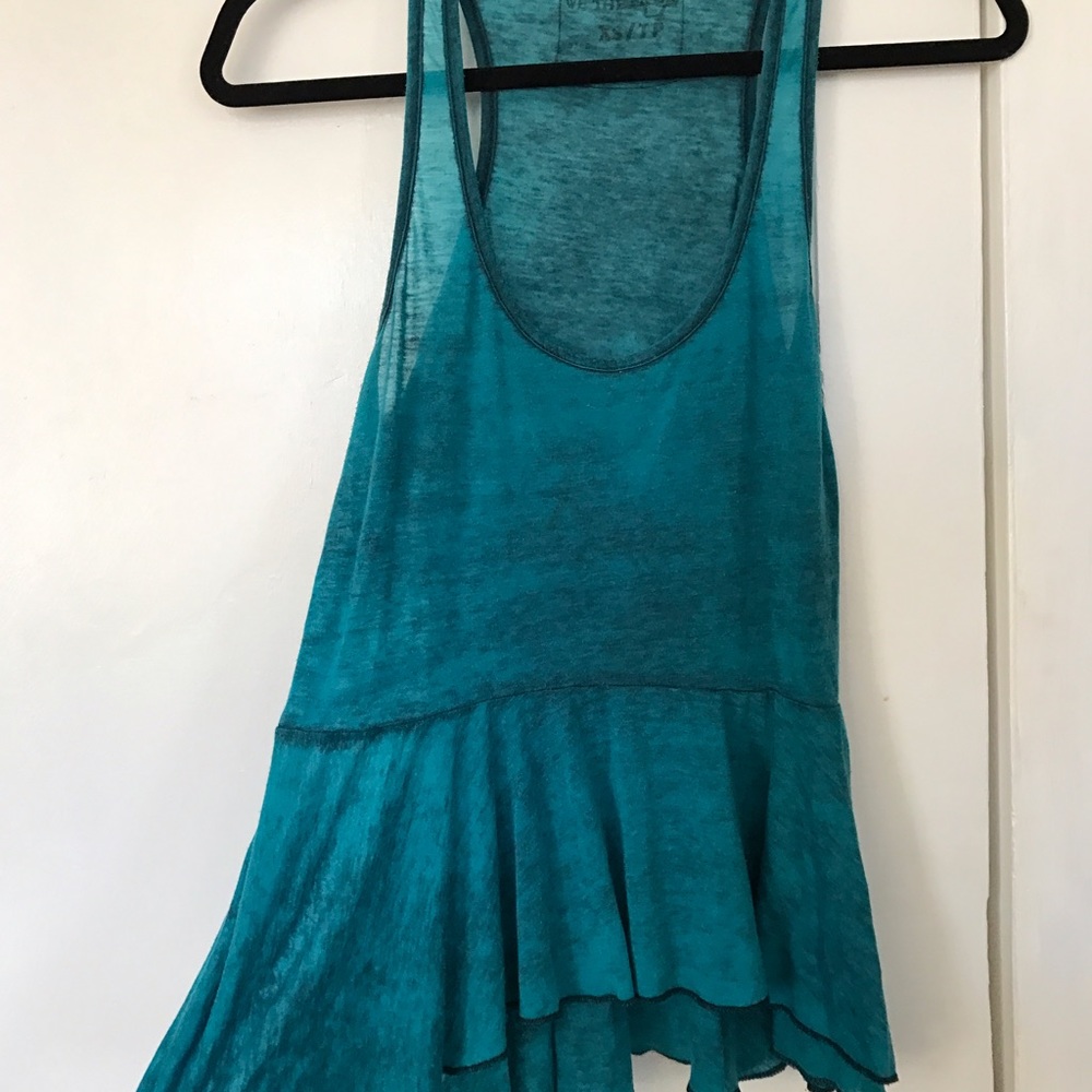 FP Teal distressed versatile tank! Sz XS
