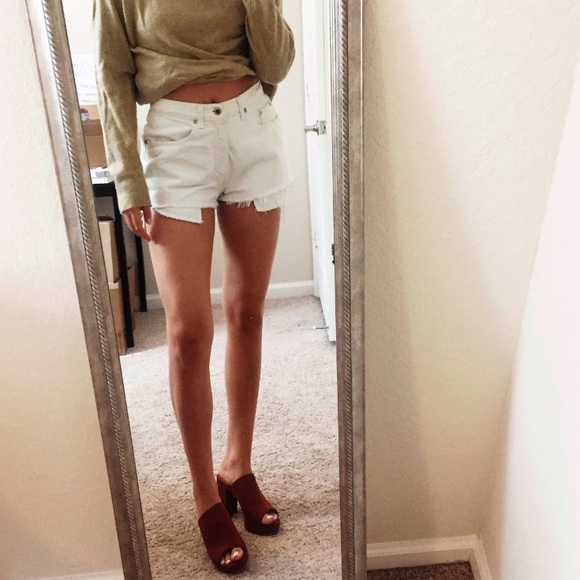 Reformation Pants - Vintage White Levis Denim Cutoffs ⚡️