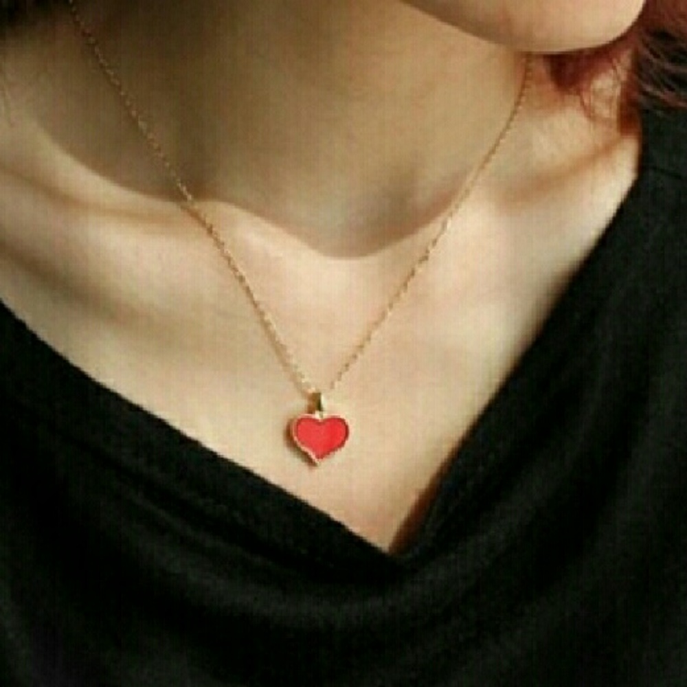 Gossip Girl Red Heart Necklace