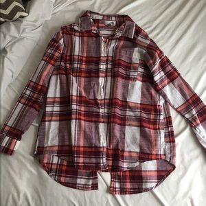 Boyfriend plaid shirt