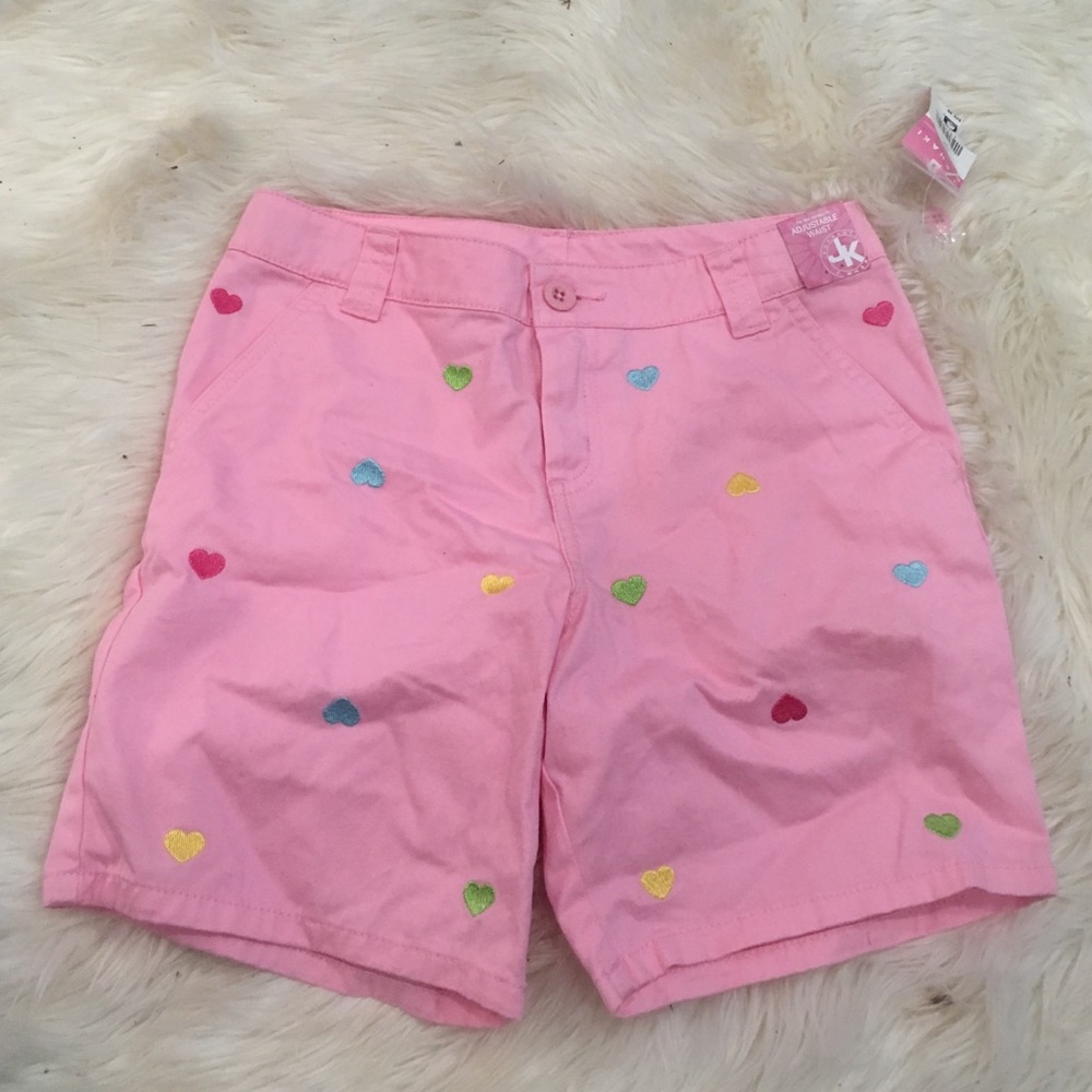 Pink heart shorts