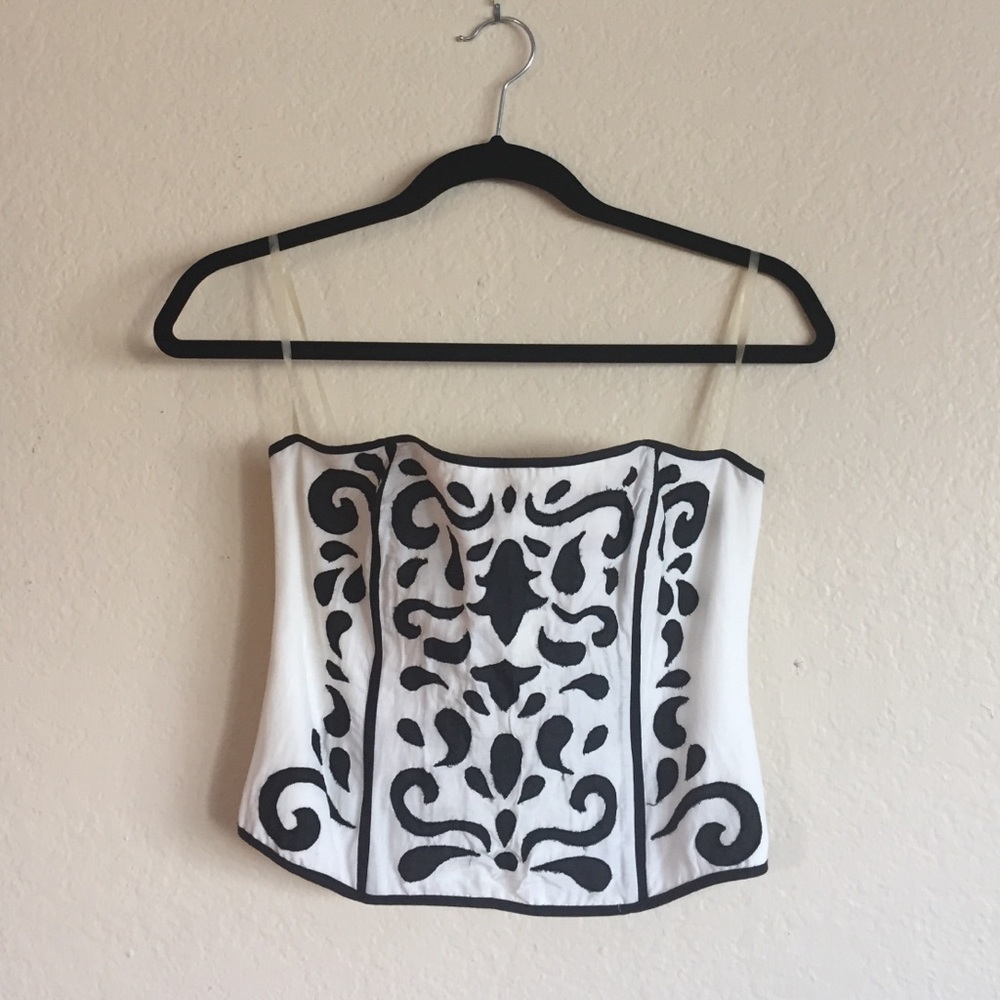 Forever 21 corset like top that zips up.
