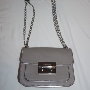 Grey and silver Michael Kors crossbody