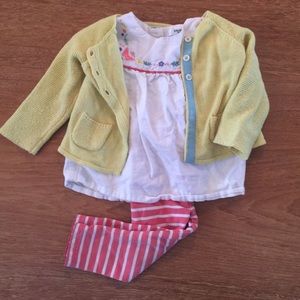 Boden Leggings, Top and Cardigan