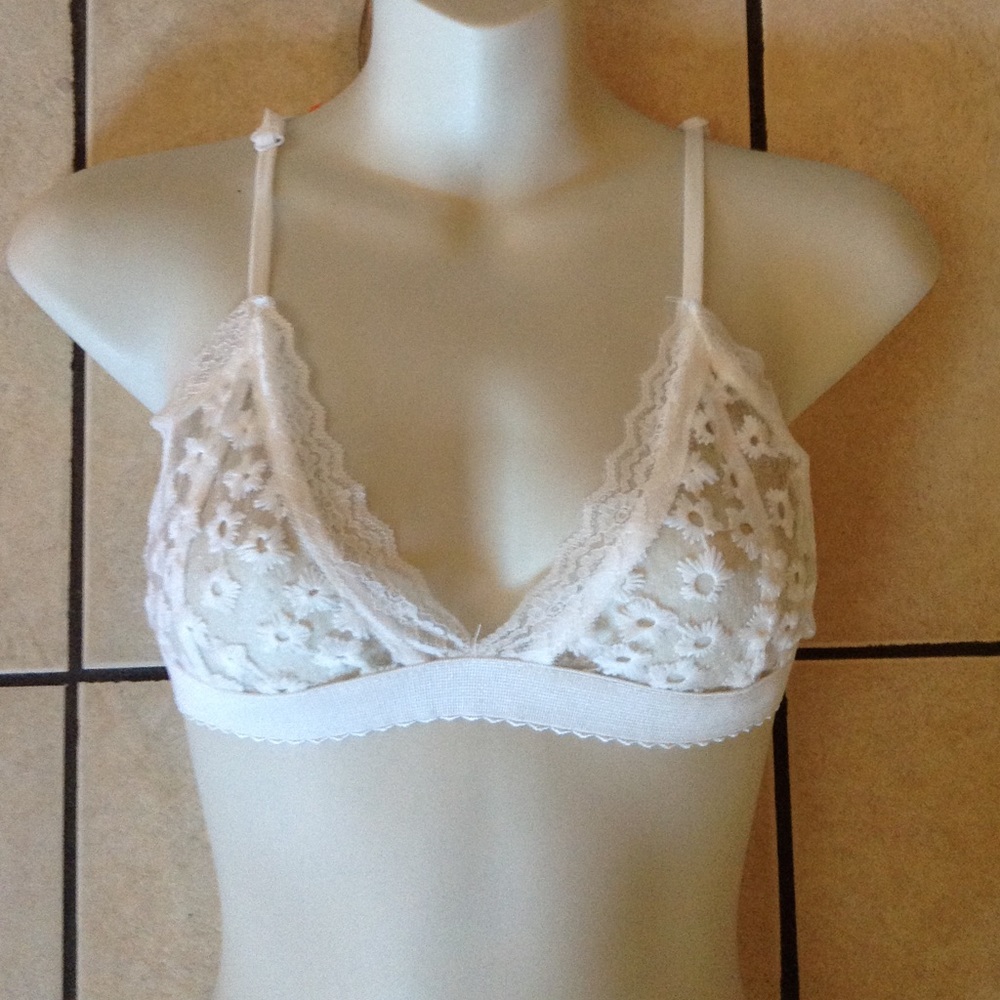 Sexy sheer lace bralette