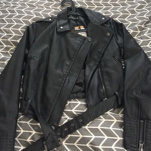 NWT😍Black Moto Biker Jacket// COTTON ON