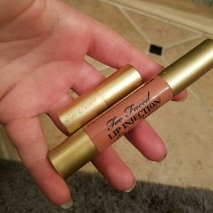 Too faced nude lipstick mini and lip injection