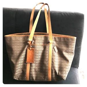 Coach Weekend Signature Carryall XL Canvas Tote