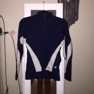 Navy and white sports jacket