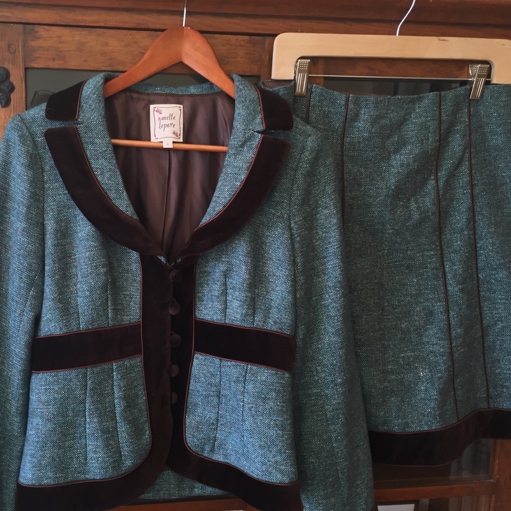 Nanette Lepore jacket and skirt