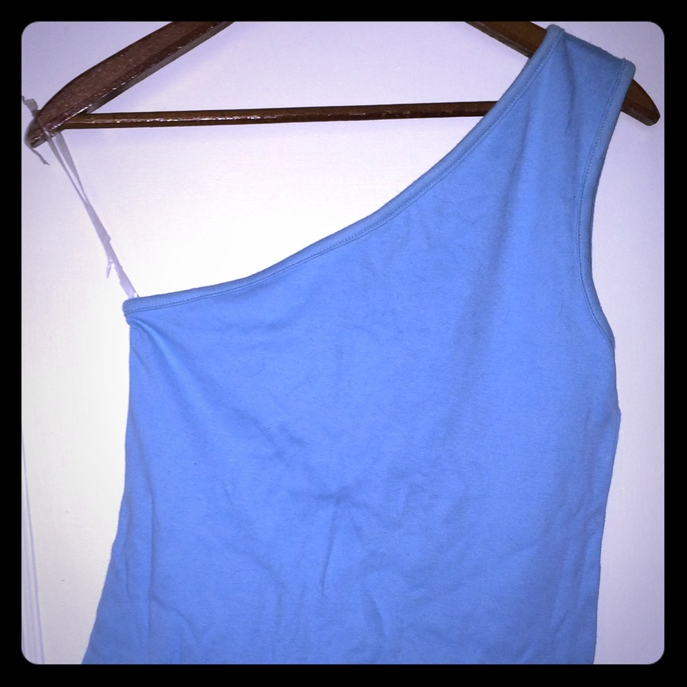 *SOLD* Betty Blue One Shoulder Top