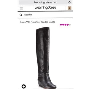 Dolce Vita black hidden wedge boot