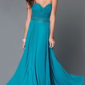 Deep Turquoise Dress.