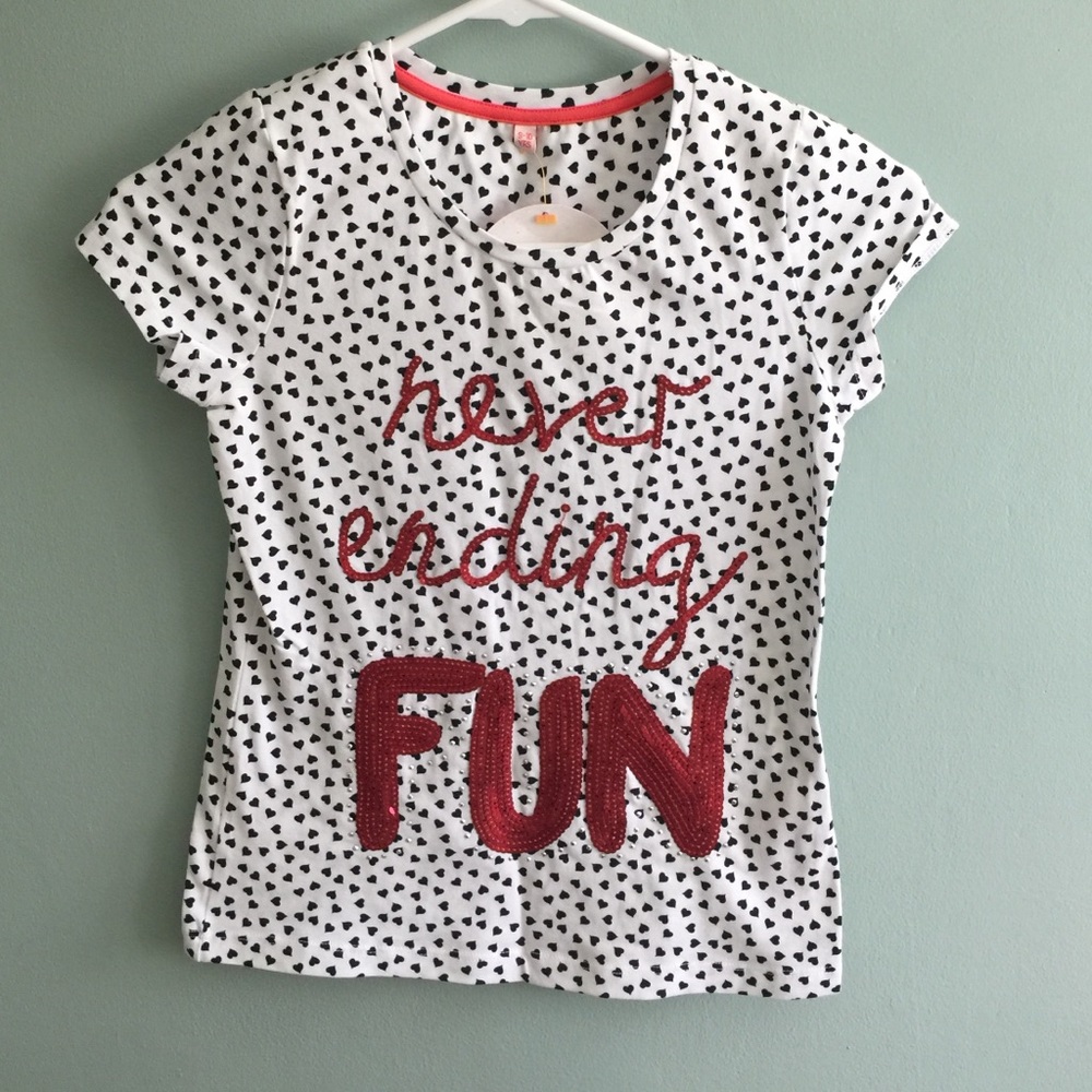Marks and Spencer Valentine's sequin t-shirt, 9-10