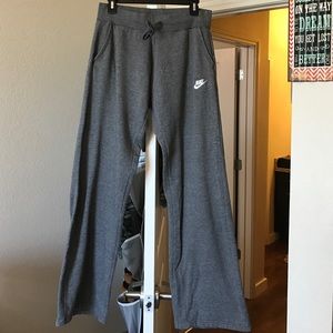 Grey Nike sweatpants