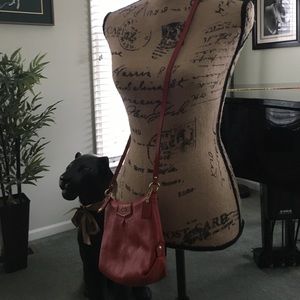 Coach orange crossbody purse