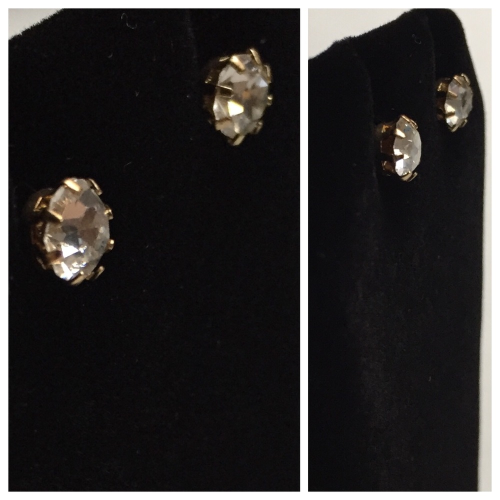 Round-Cut 0.75 Carat CZ Stud Earrings NWT