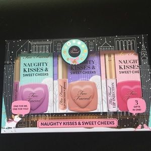 Too Faced Naughty Kisses & Sweet Cheeks set.