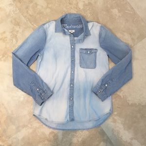 Madewell patchwork denim shirt