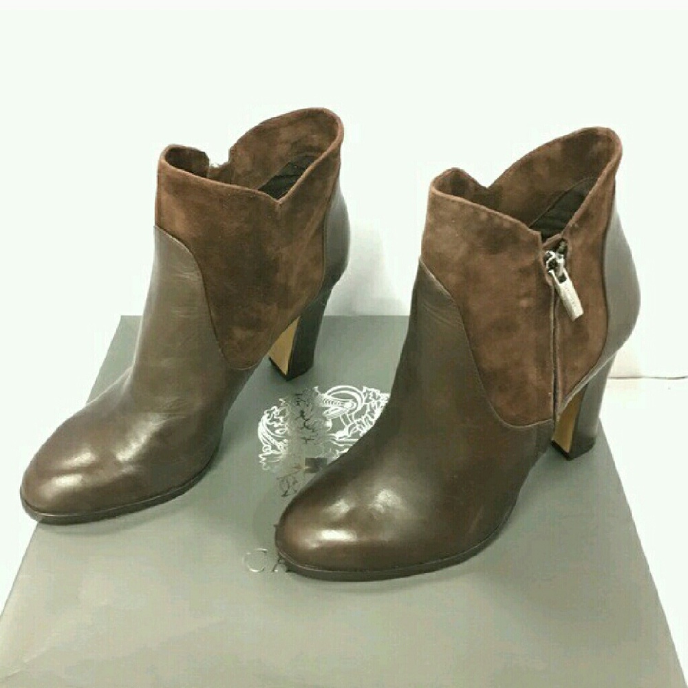 Vince Camuto Leather and Suede Bootie