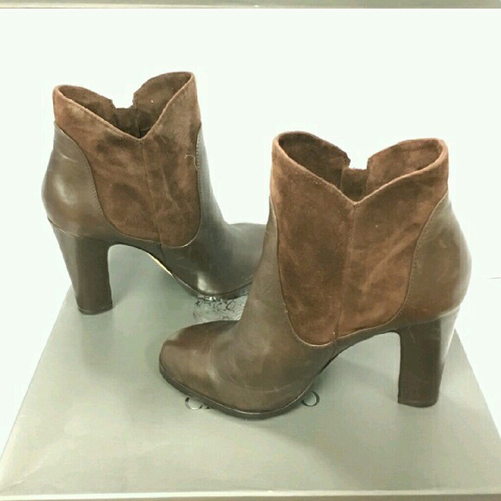 Vince Camuto Leather and Suede Bootie - Picture 2 of 2
